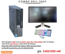 COMBO 3 DELL 3020