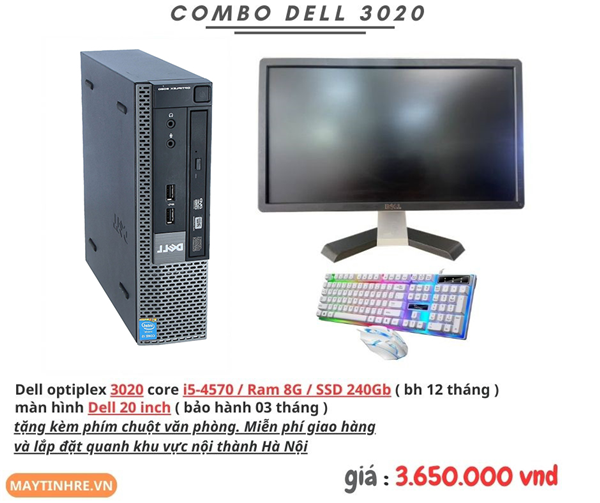COMBO 3 DELL 3020