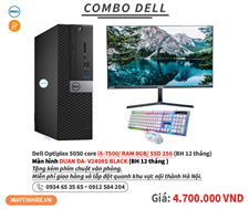 COMBO DELL OPTIPLEX 5050 MÀN HÌNH 24INCH 01	