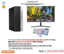 COMBO HP PRODESK 600G4 MÀN HÌNH 22INCH 02	