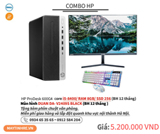 COMBO HP PRODESK 600G4 MÀN HÌNH 24INCH 01