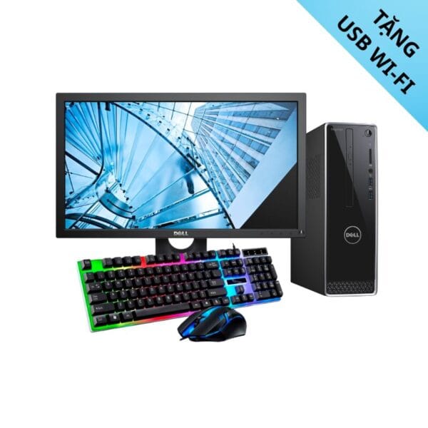Full Bộ Dell Inspiron 3268 SFF Core i3-7100 - RAM 8GB - SSD 120GB + Màn Dell 22 Inch